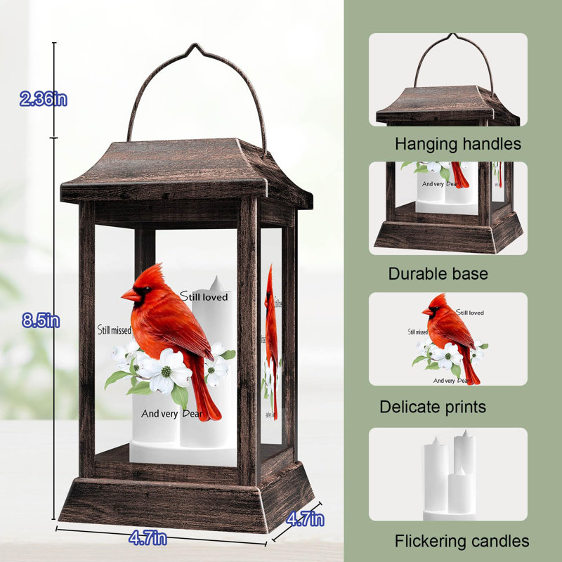 Cardinal solar lantern on sale